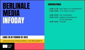 BERLINALE 2023: MEDIA Infoday - Sesiones informativas sobre las ayudas
